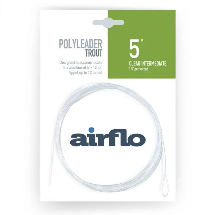 Airflo Polyleader Trout 5ft Clear Intermediate Leader