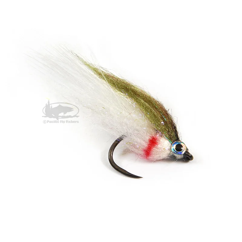 Baby Fat Minnow - Olive & White