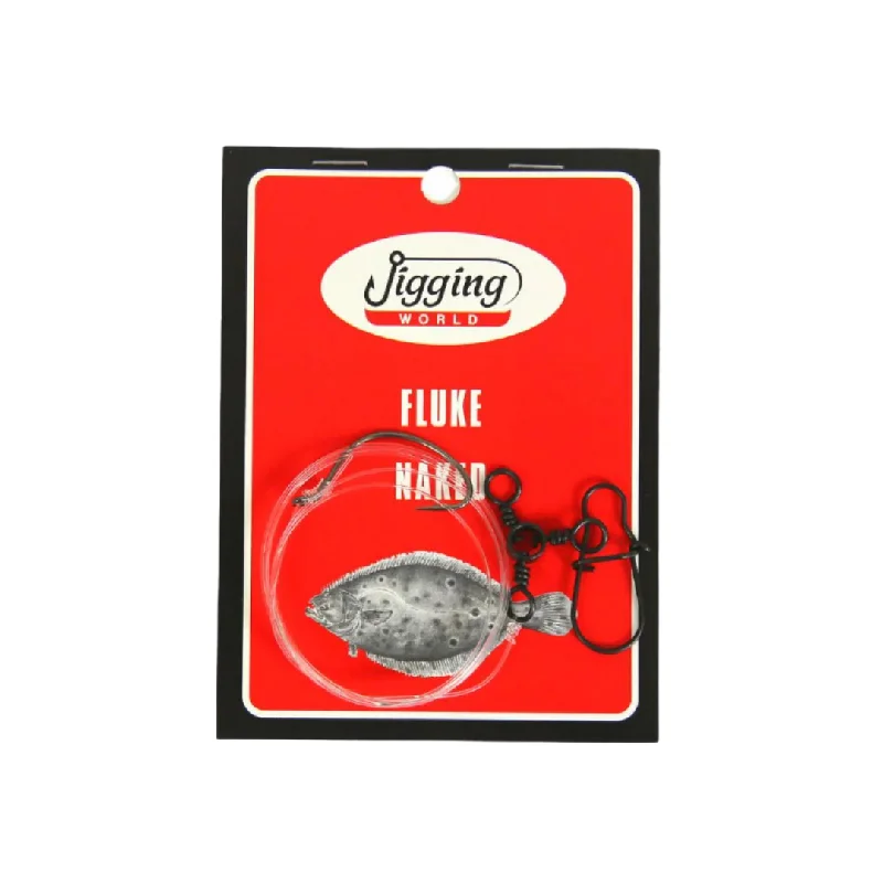 Jigging World Naked 3-Way Fluke Rigs w/ Sinker Snap