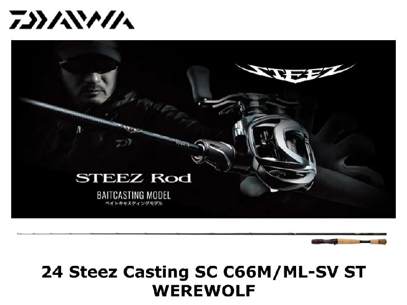 Daiwa 24 Steez Casting SC C66M/ML-SV ST WEREWOLF