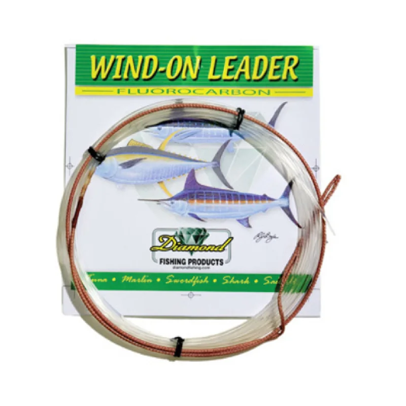 Diamond Fluorocarbon 25ft Wind On Leaders