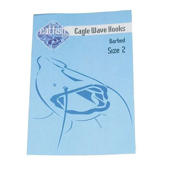 Eagle Wave Catfish Hooks Barbed or Barbless