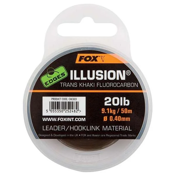 Fox Edges Illusion Fluorocarbon Leader Hooklink