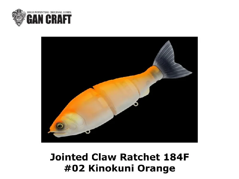 Gan Craft Jointed Claw Ratchet 184F #02 Kinokuni Orange