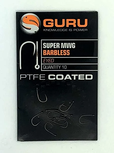 Guru Super MWG Barbless Eyed Hooks