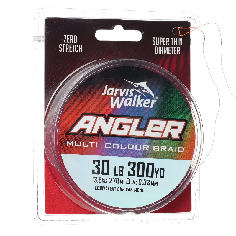 Jarvis Walker Angler Braid - Multi Colour