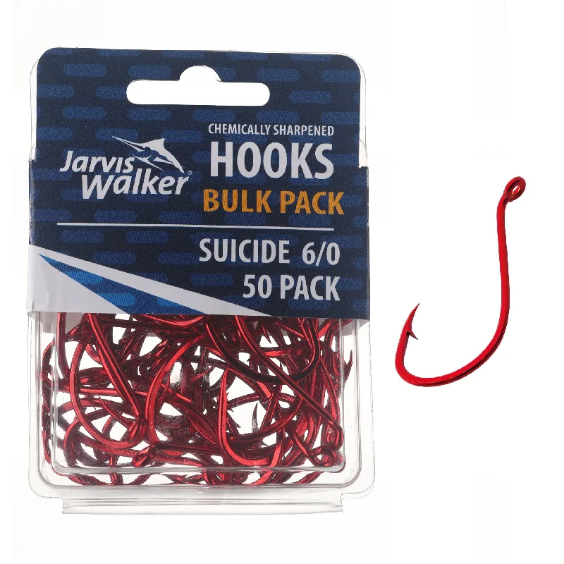 Jarvis Walker Chemically Sharpened Octopus Hooks - 50 Packs