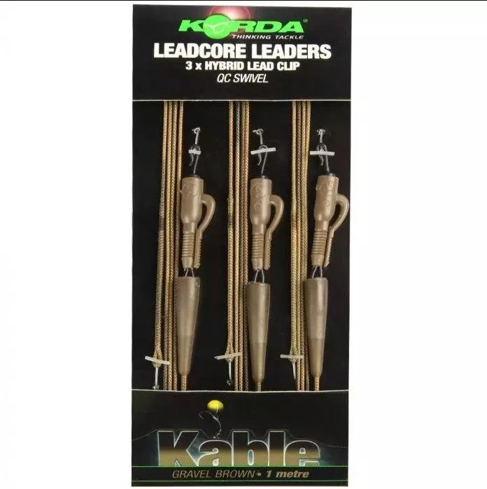 Korda Hybrid Lead Clip QC Leadcore Leaders