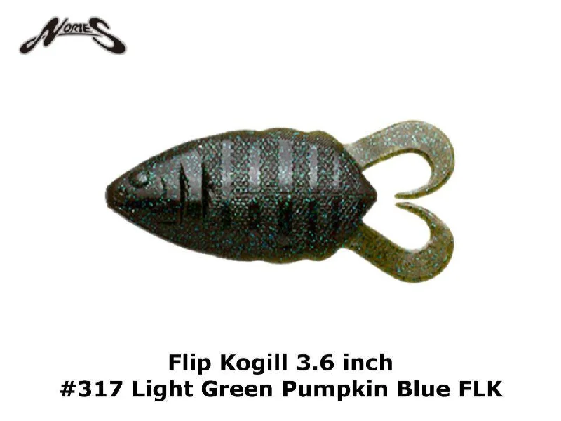 Nories Flip Kogill 3.6 inch #317 Light Green Pumpkin Blue FLK