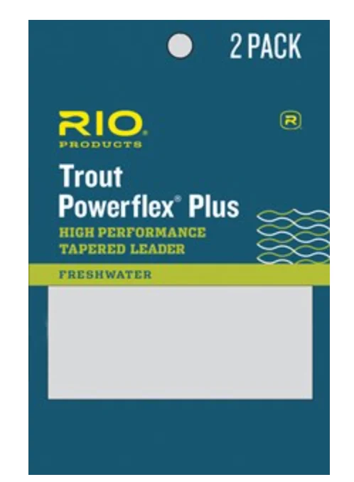 Rio Trout Powerflex Plus Tapered Leader 9ft 2 Pack