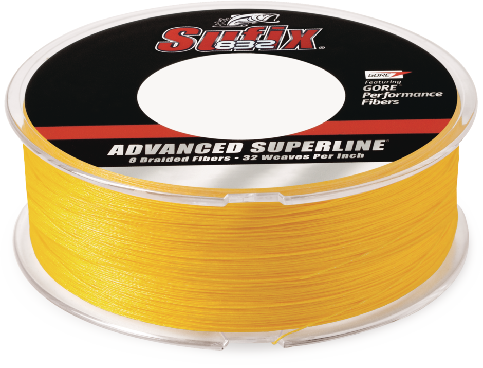 Sufix 832 Advanced Superline Braided Line - Hi-Vis Yellow