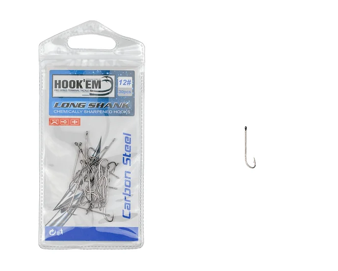 Hook'Em Fishing Long Shank Hook Pack