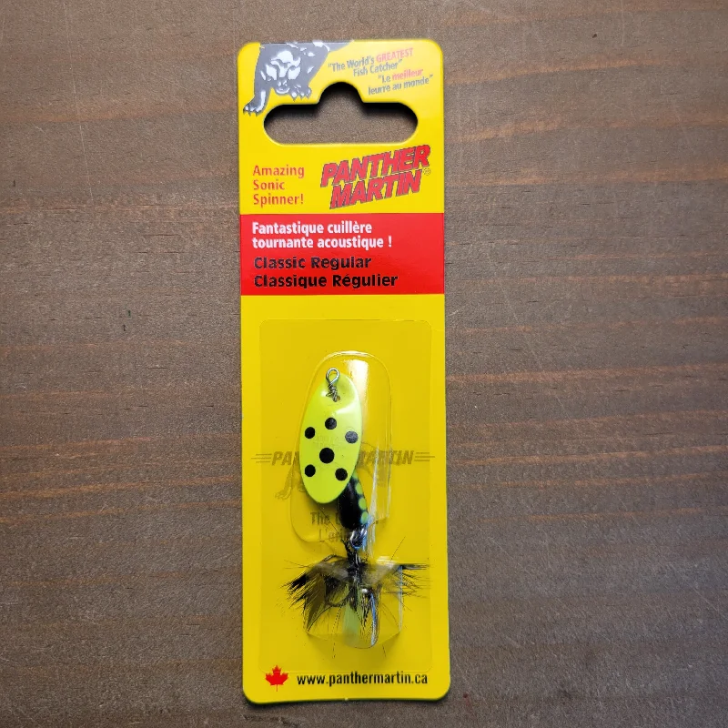 Fluorescent Glow Spotted Yellow Black Size #2 (1/16oz)